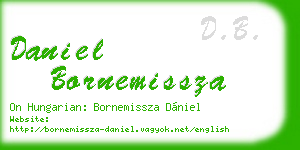 daniel bornemissza business card